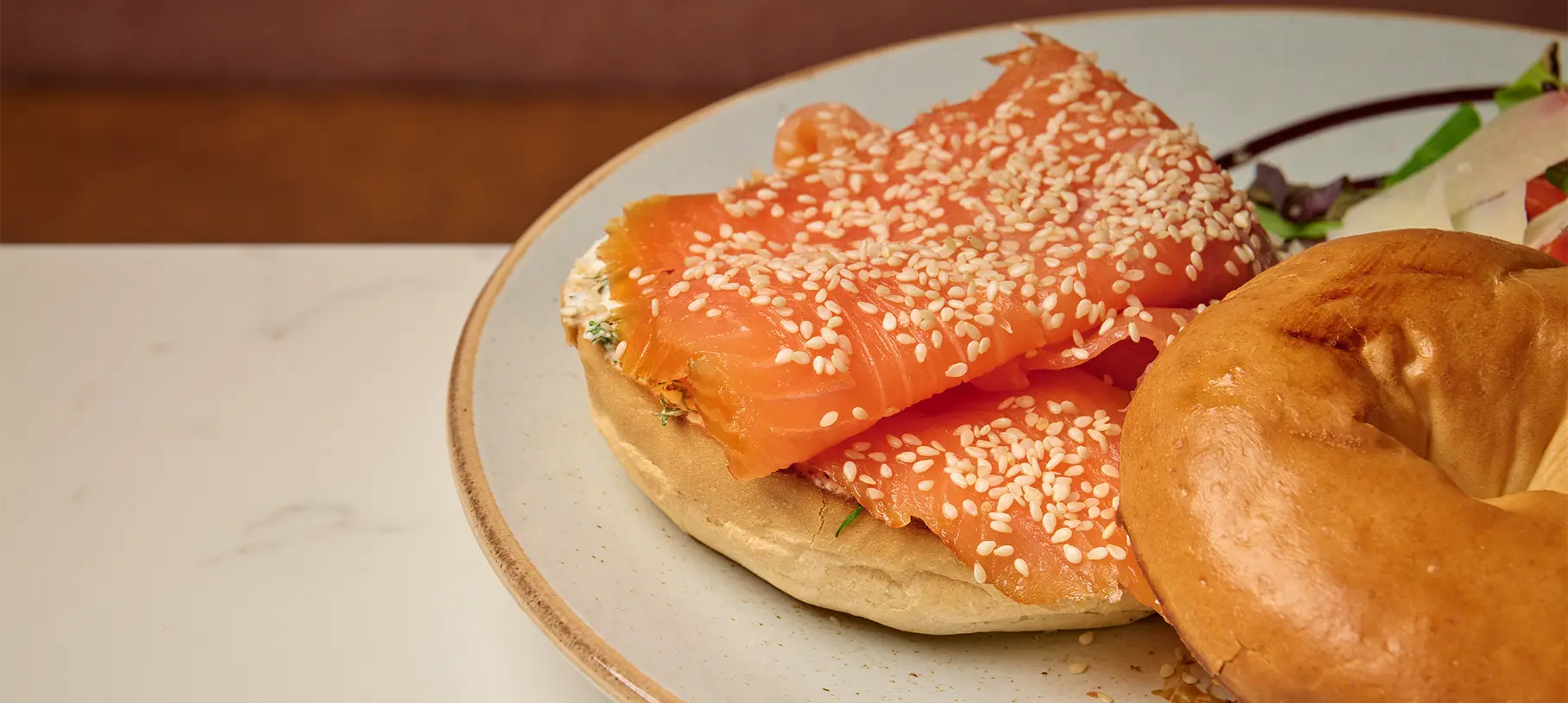 salmon bagel